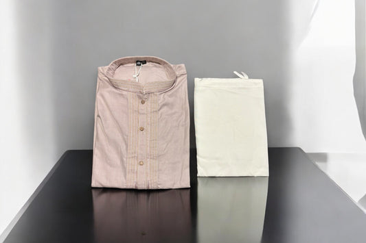 Mens Traditional Soft Plain Art Silk Kurta Pajama, 2544 - Saree Ghor Charlotte