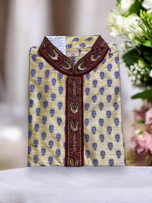 Traditional Men's Cotton Party Wear Kurta,7 - Saree Ghor Charlotte