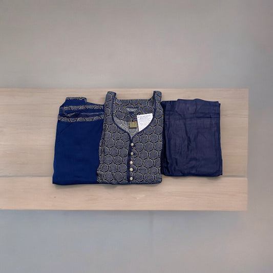 Daily Wear Traditional Linen Long Sleeve Salwar Kameez,Cultural Wear for Women 06 - Saree Ghor Charlotte