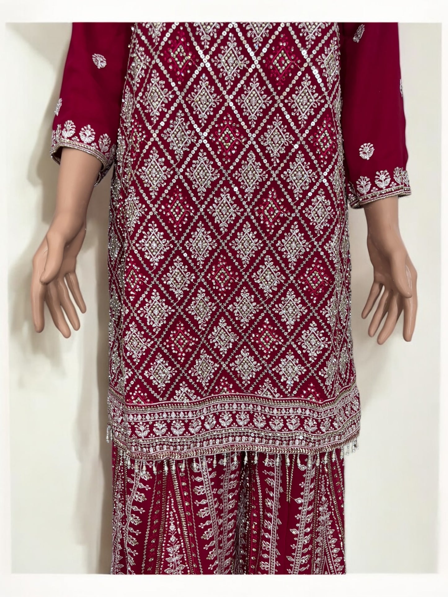 Rani Pink- Traditional Designer Salwar Kameez Suit- Ethnic Wear for Women - 226 - Saree Ghor Charlotte