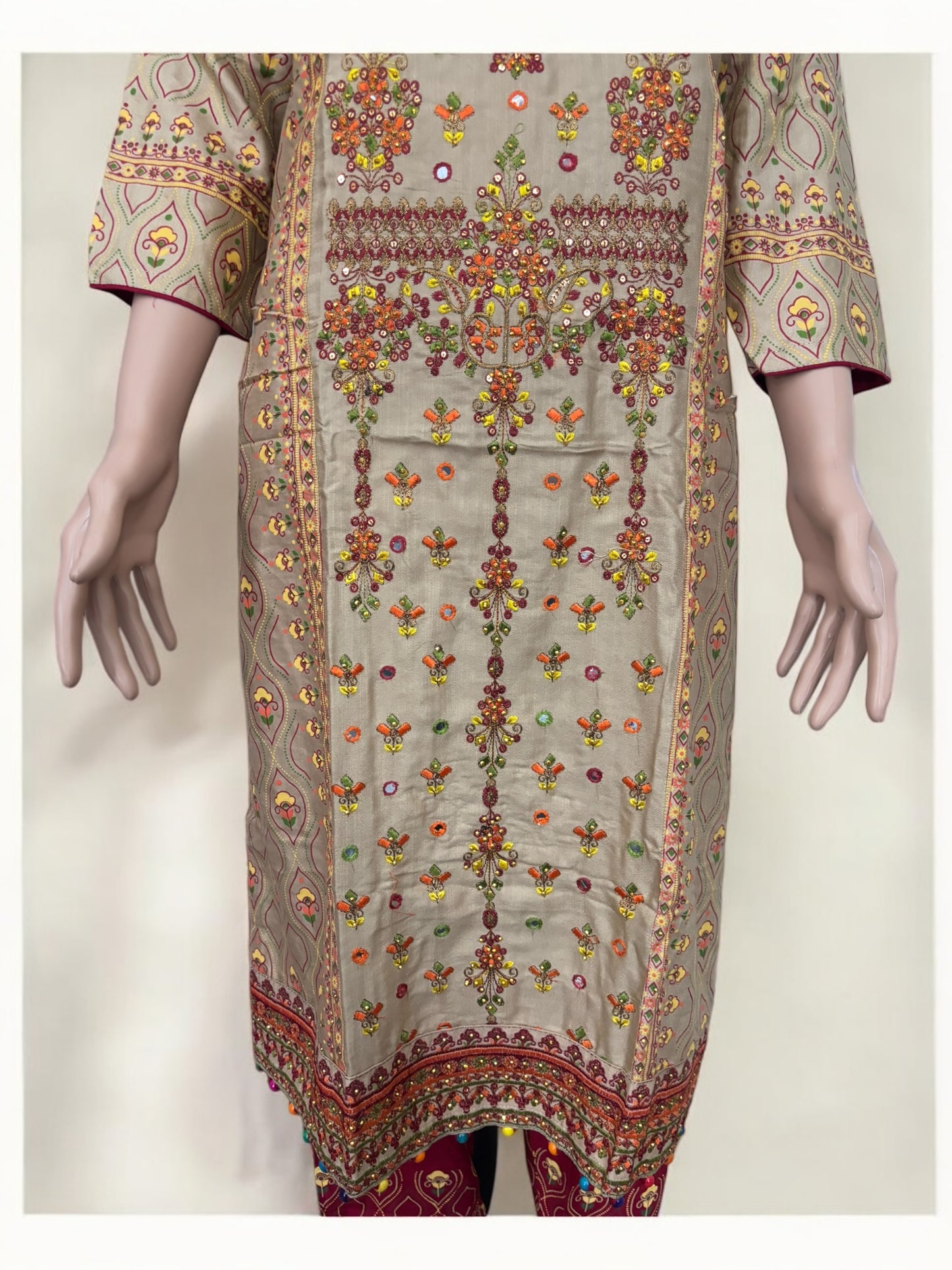 Traditional Cotton Designer Salwar Kameez Suit - Ethnic Wear for Women - 218 - Saree Ghor Charlotte