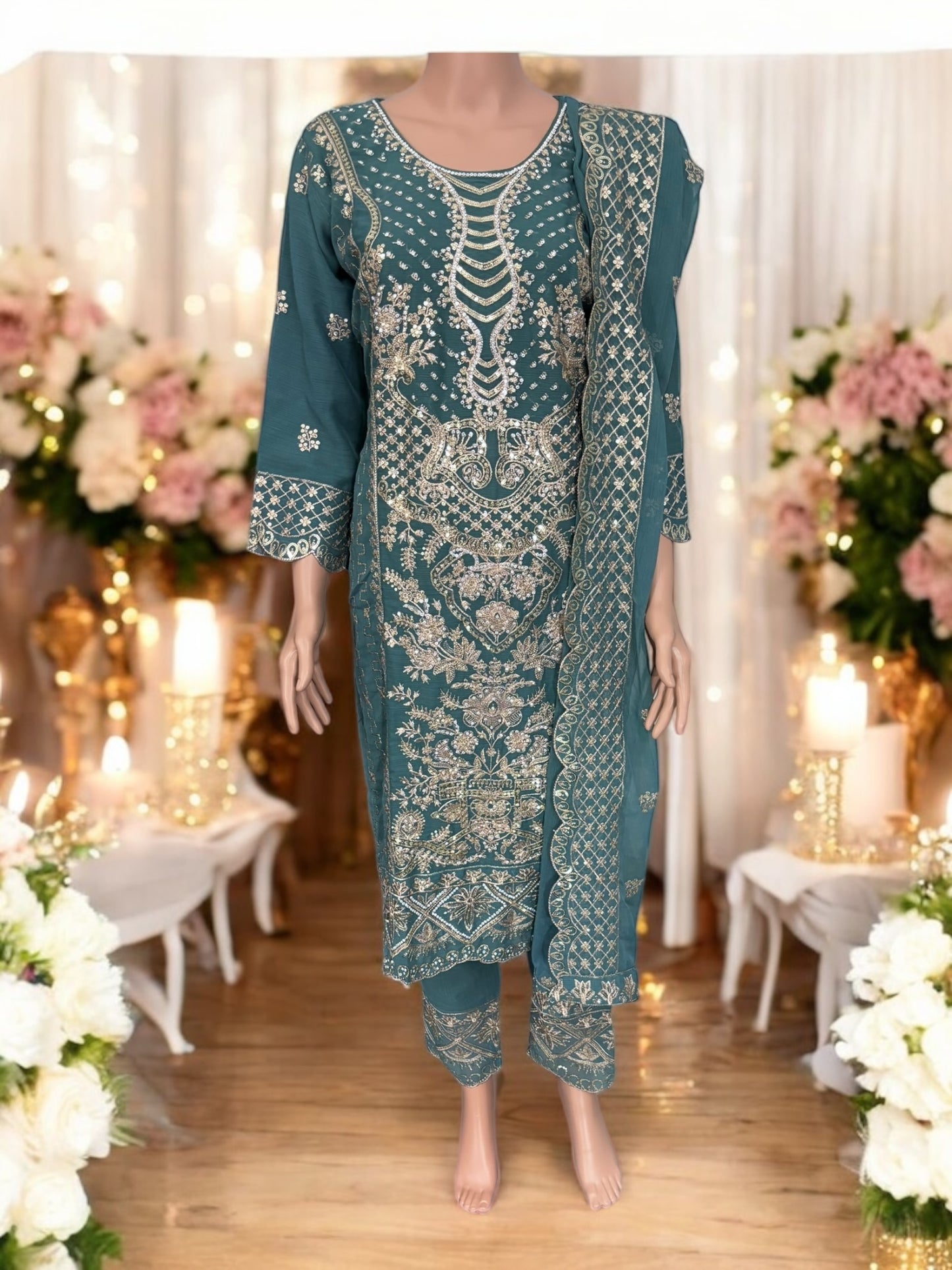 Traditional Designer Salwar Kameez Suit - Ethnic Wear for Women - 213 - Saree Ghor Charlotte