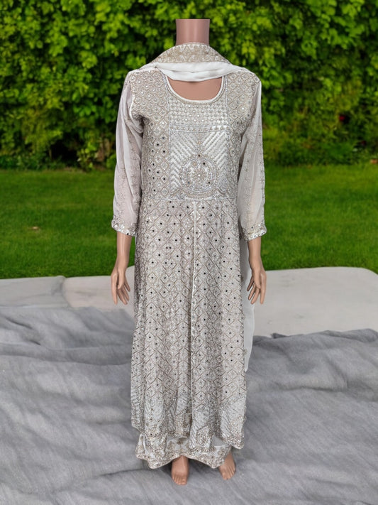 Traditional Designer Salwar Kameez Suit with 2 Layers, Cultural Wear for Women, 207 - Saree Ghor Charlotte