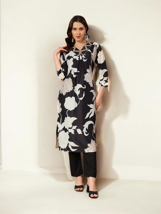 Traditional Kurti Set, Cultural Wear for Women, Ju09 - Saree Ghor Charlotte