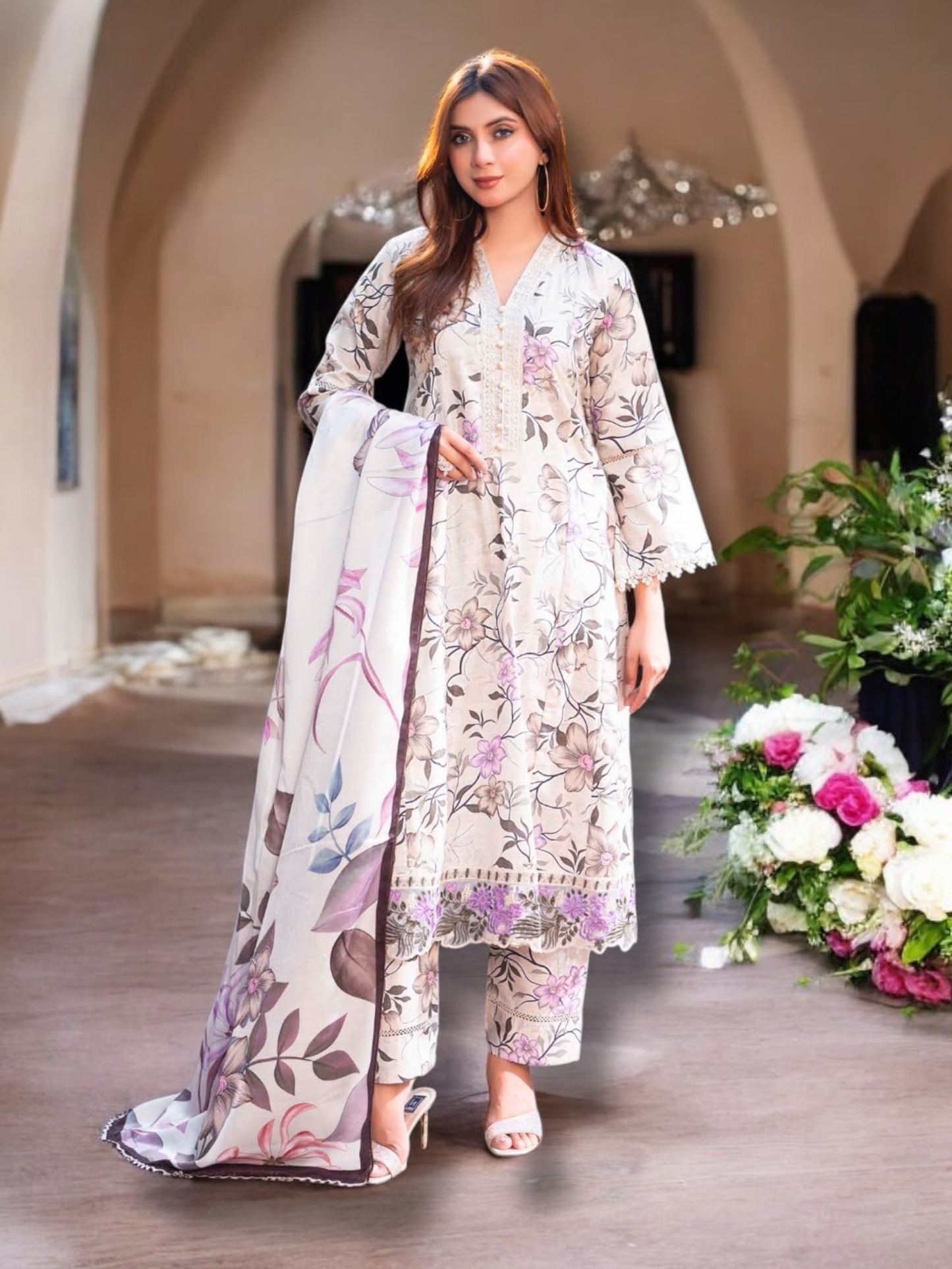 Traditional Pakistani Salwar Kameez – Ethnic Wear for Women-01 - Saree Ghor Charlotte
