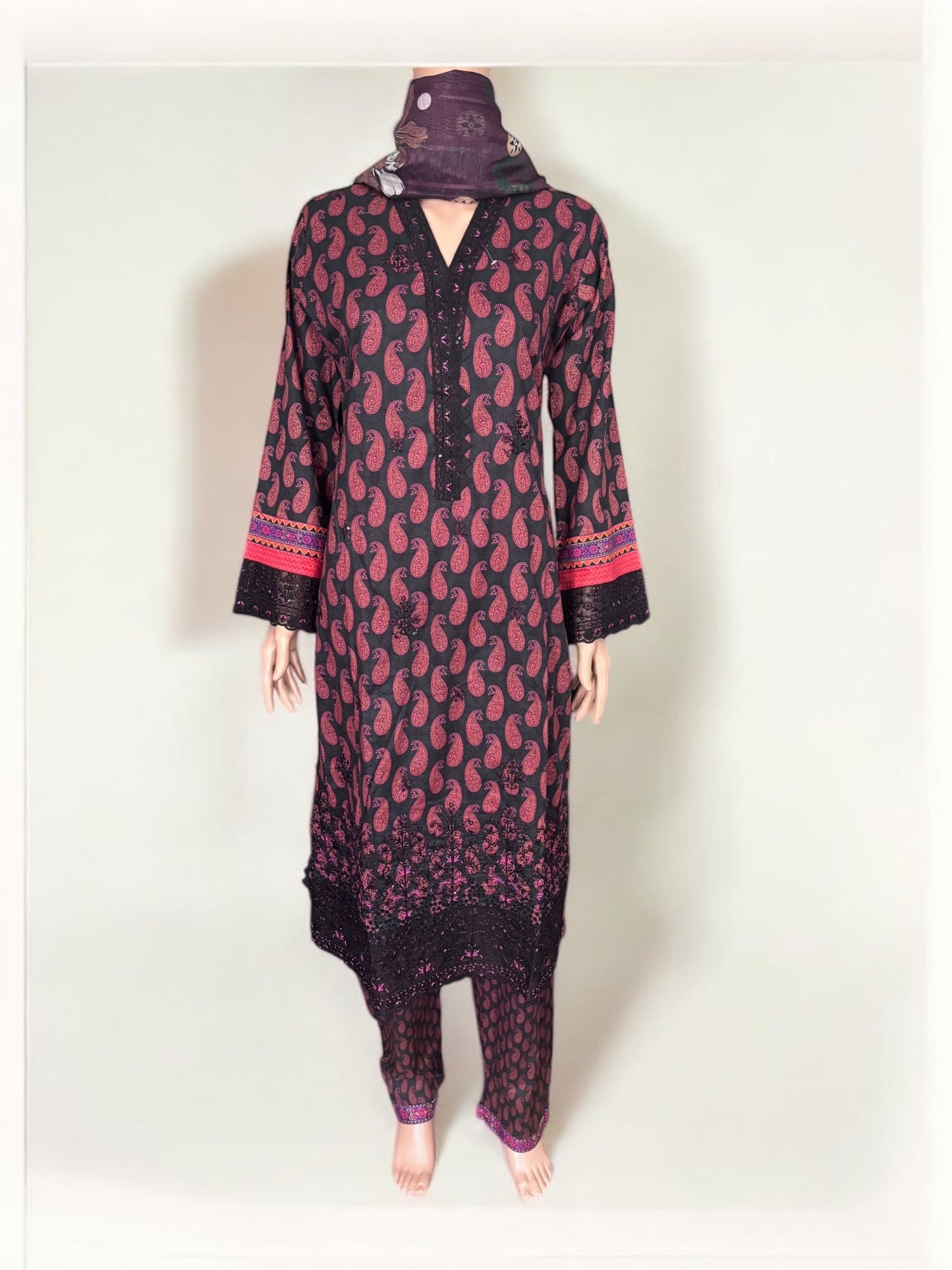 Traditional Pakistani Salwar Kameez – Ethnic Wear for Women-284 - Saree Ghor Charlotte