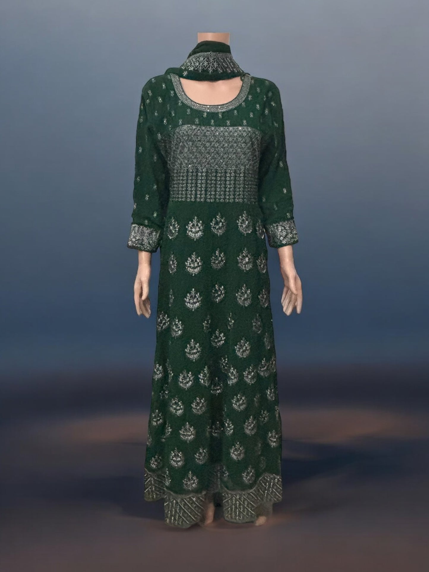 Traditional Party Wear Gown-Ethnic Wear for Women - S12 - Saree Ghor Charlotte