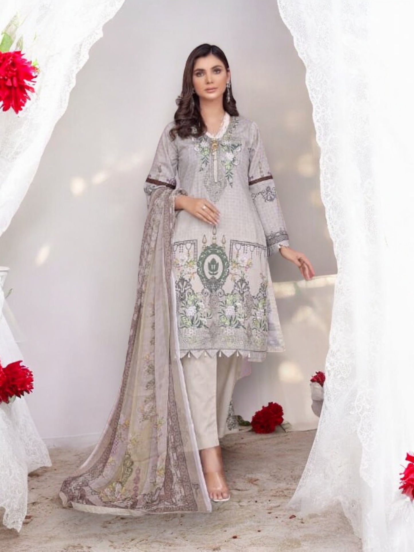 Traditional Soni Brand Pakistani Dress-Ethnic Wear for Women -04 - Saree Ghor Charlotte