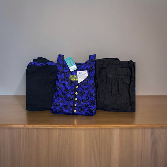 Daily Wear Traditional Linen Long Sleeve Salwar Kameez,Cultural Wear for Women 04 - Saree Ghor Charlotte