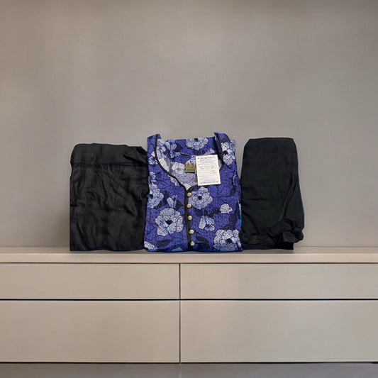 Daily Wear Traditional Linen Long Sleeve Salwar Kameez,Cultural Wear for Women 07 - Saree Ghor Charlotte