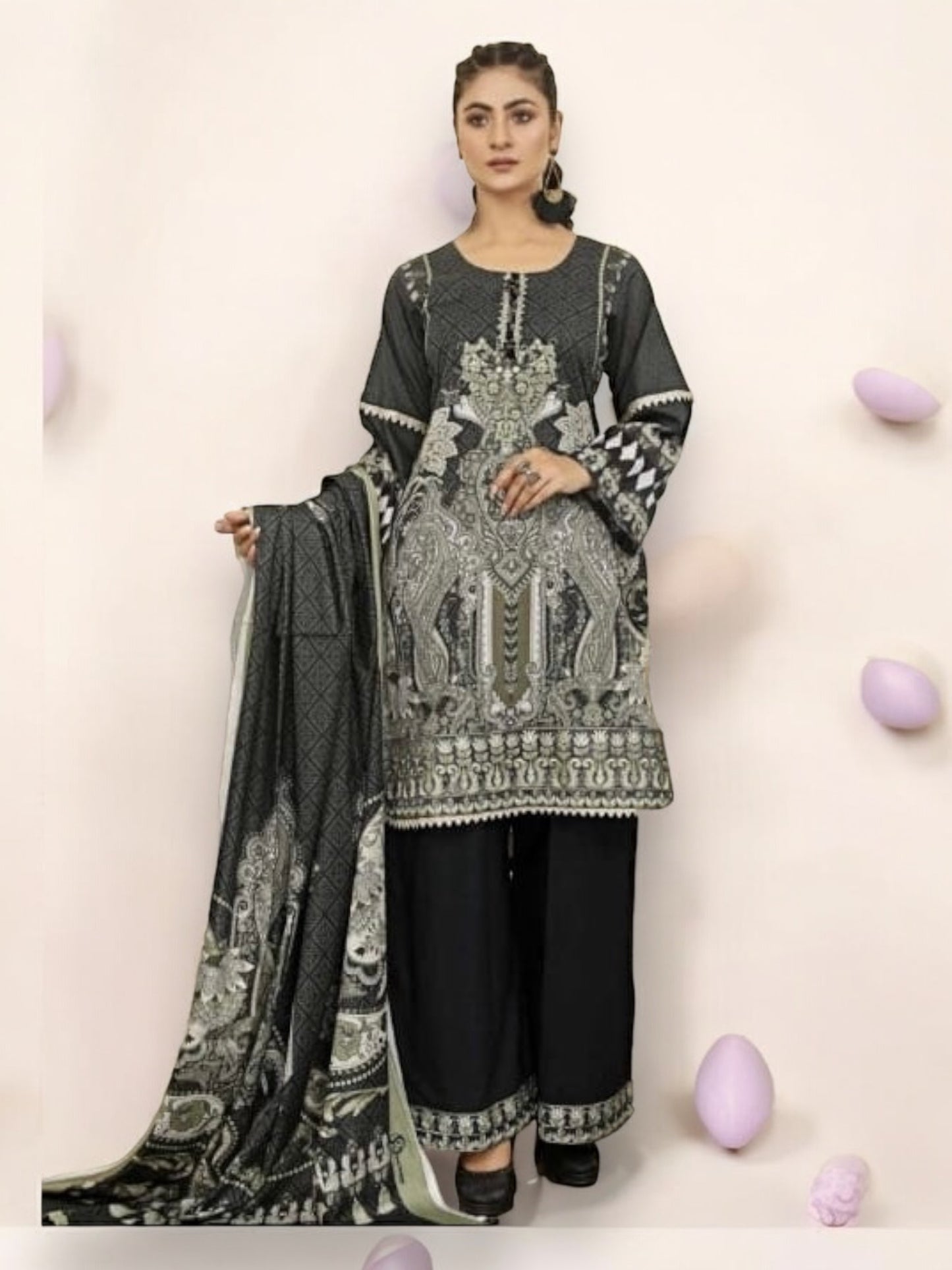 Traditional Embroidered Haya Designer Pakistani Dress-Ethnic Wear for Women -04 - Saree Ghor Charlotte