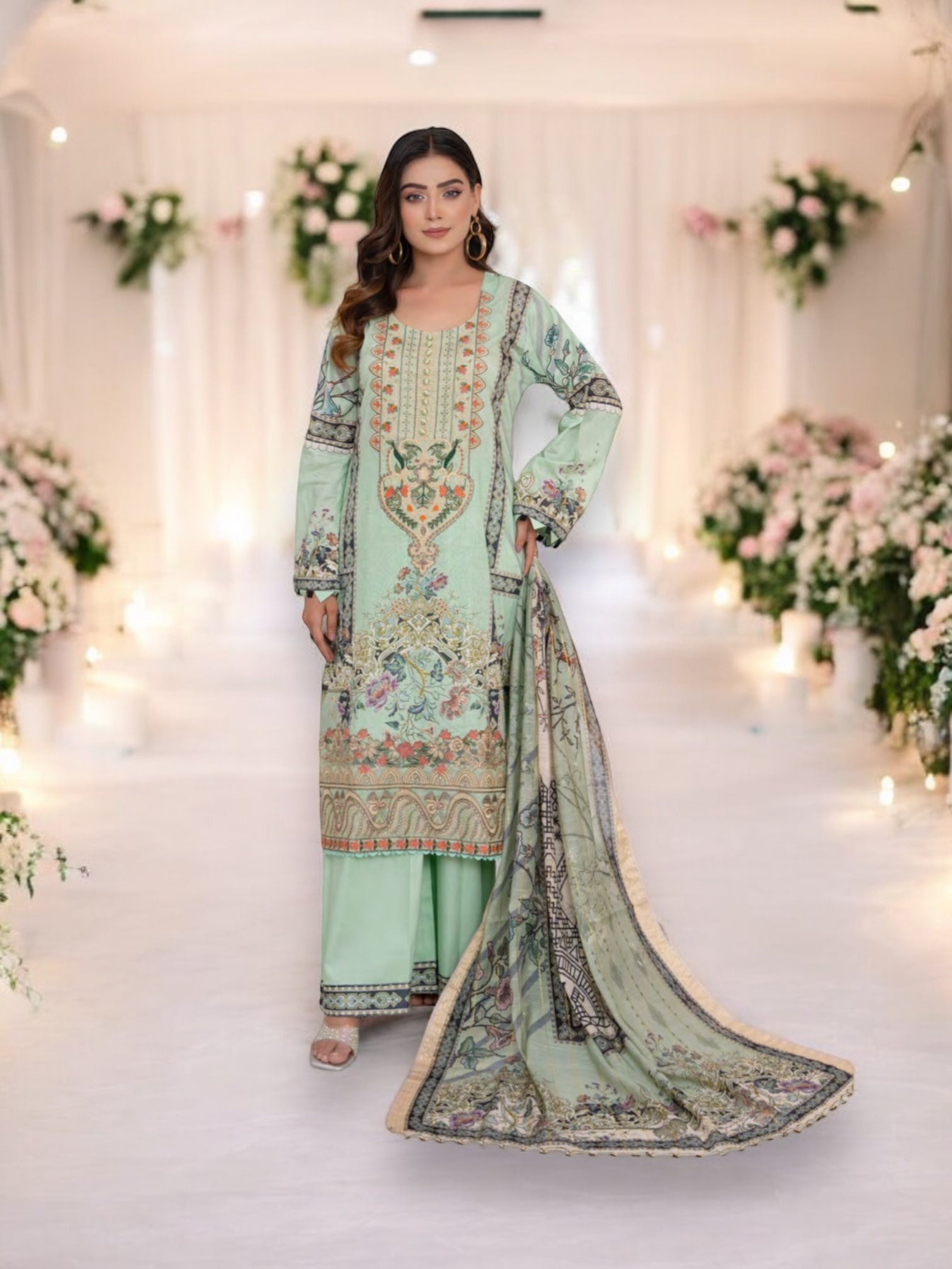 Traditional Pakistani Salwar Kameez Suit,Cultural Wear for Women, D0