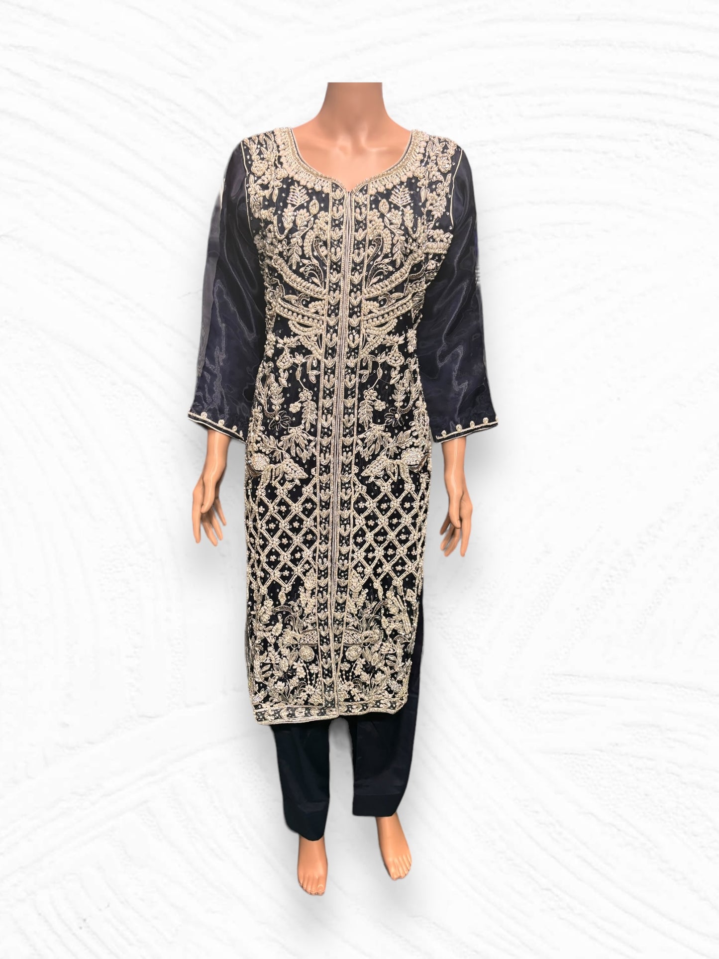 Designer Handwork Designer Salwar Kameez Ensemble-Ethnic Wear for Women- 08 - Saree Ghor Charlotte