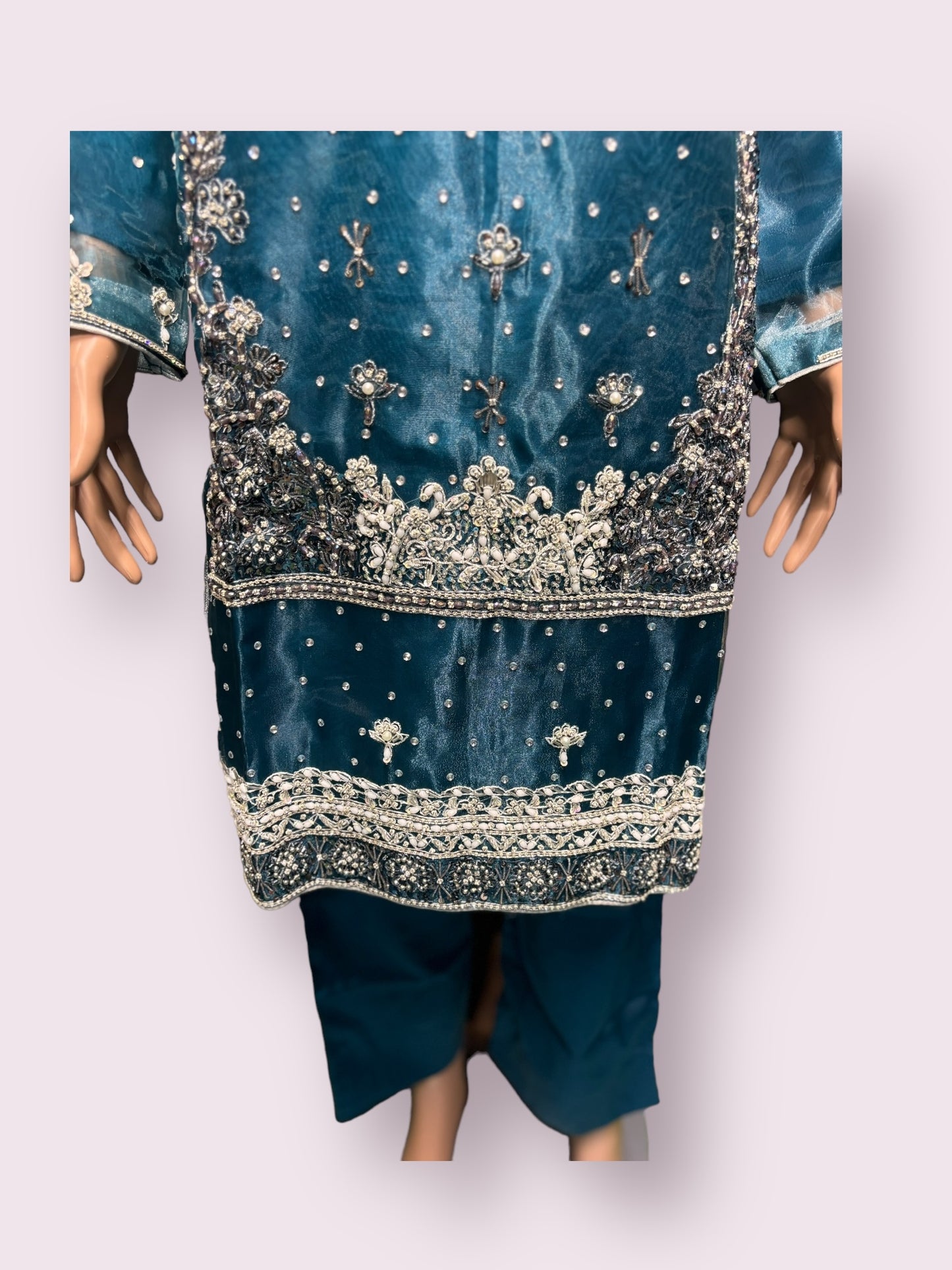 Traditional Handwork Designer Salwar Kameez Ensemble- Ethnic Wear for Women-06 - Saree Ghor Charlotte