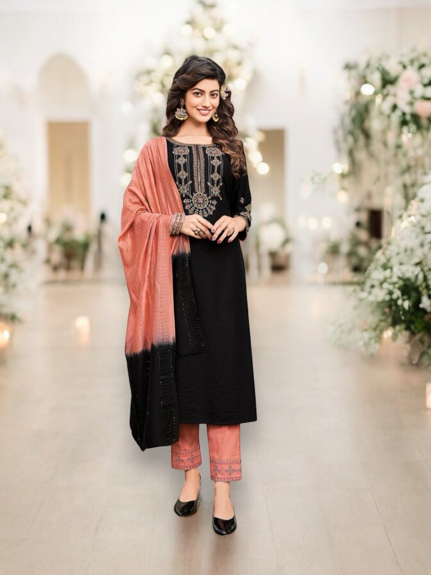 Traditional Naylon Viscose Salwar Kameez-Ethnic Wear for Women - Saree Ghor Charlotte