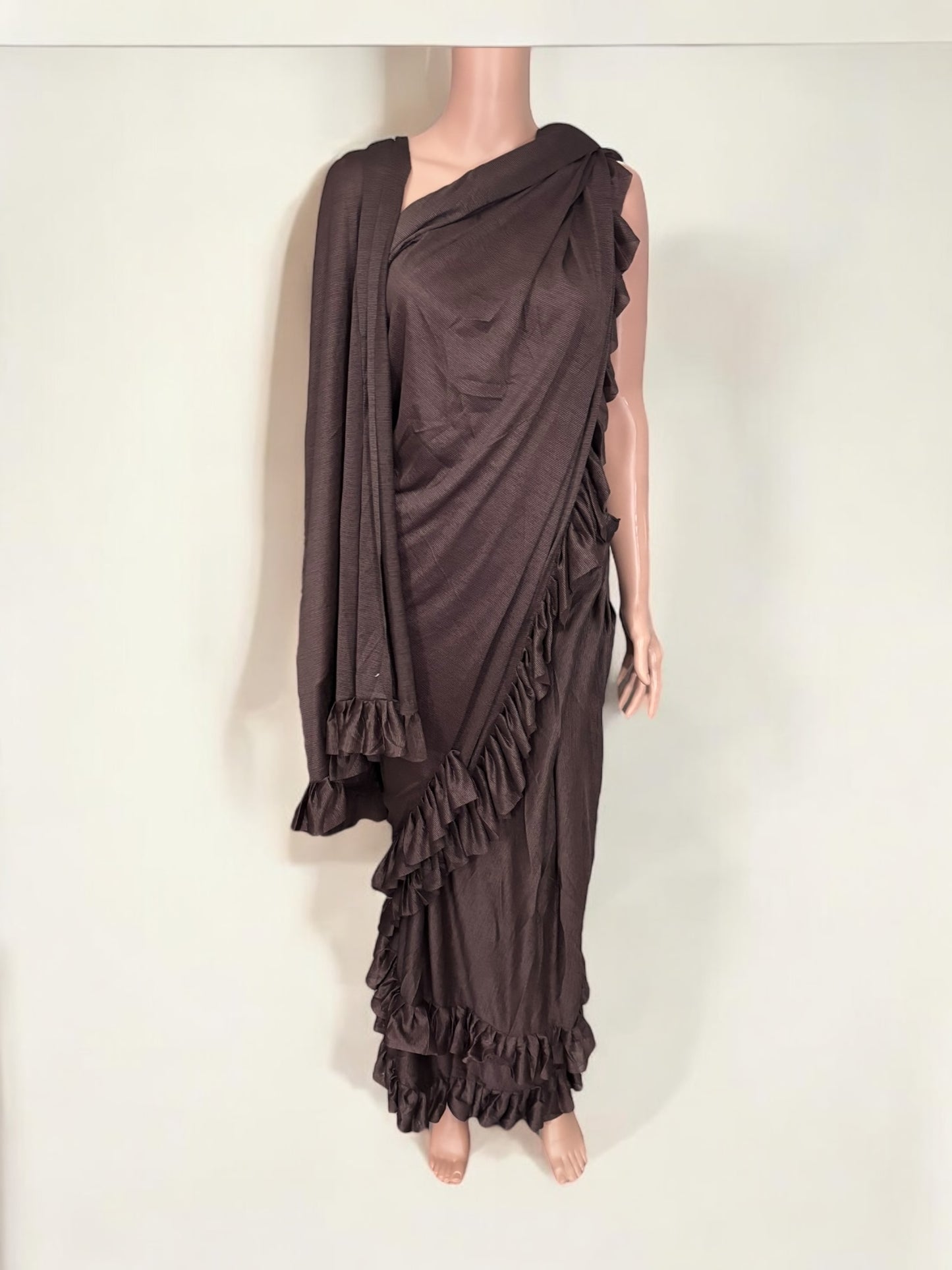 Clearance, Traditional Designer Ready To Wear Saree , Cultural Wear for Women, 901 - Saree Ghor Charlotte