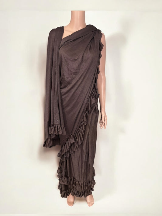 Clearance, Traditional Designer Ready To Wear Saree , Cultural Wear for Women, 901 - Saree Ghor Charlotte