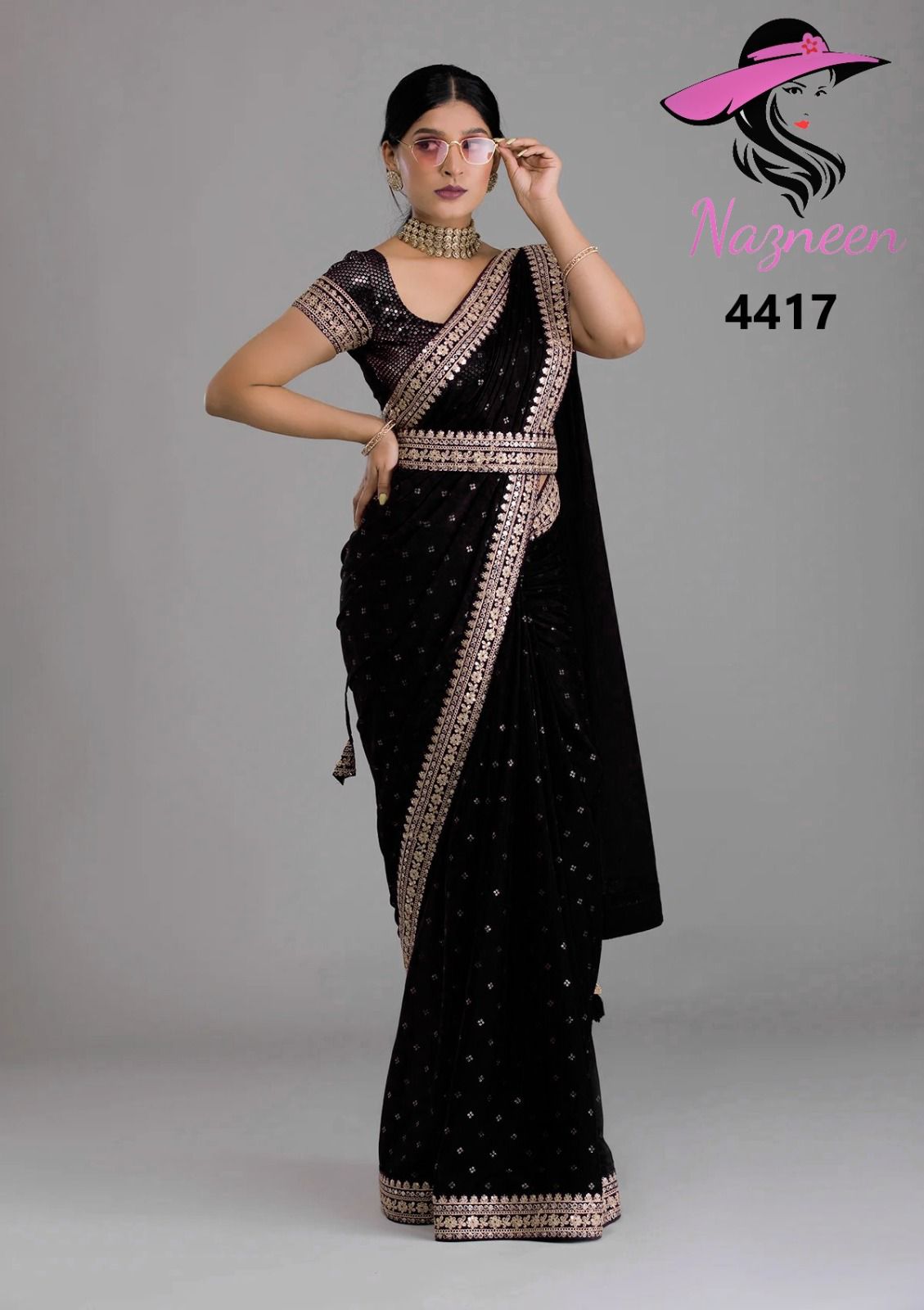 Enchanting Evening: Traditional Designer Wear Saree -01 - Saree Ghor Charlotte