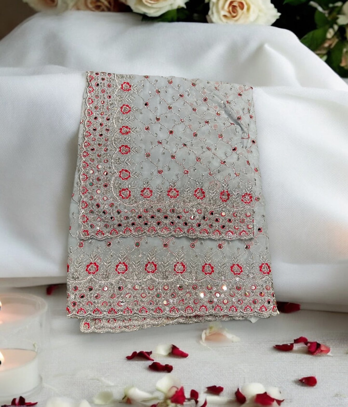 Traditional Designer Party Saree – Indian Ethnic Wear for Women -021 - Saree Ghor Charlotte