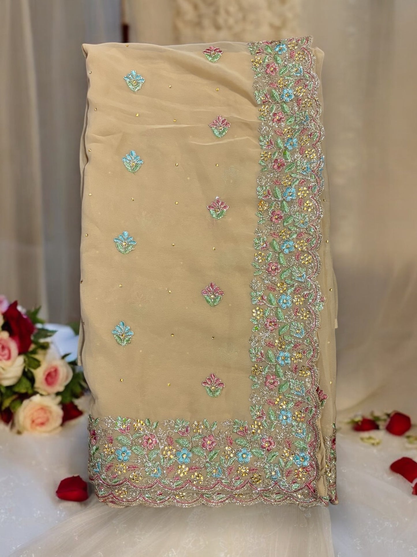 Traditional Designer Saree with Ready Blouse- Elegant Indian Ethnic Wear for Women - 012 - Saree Ghor Charlotte