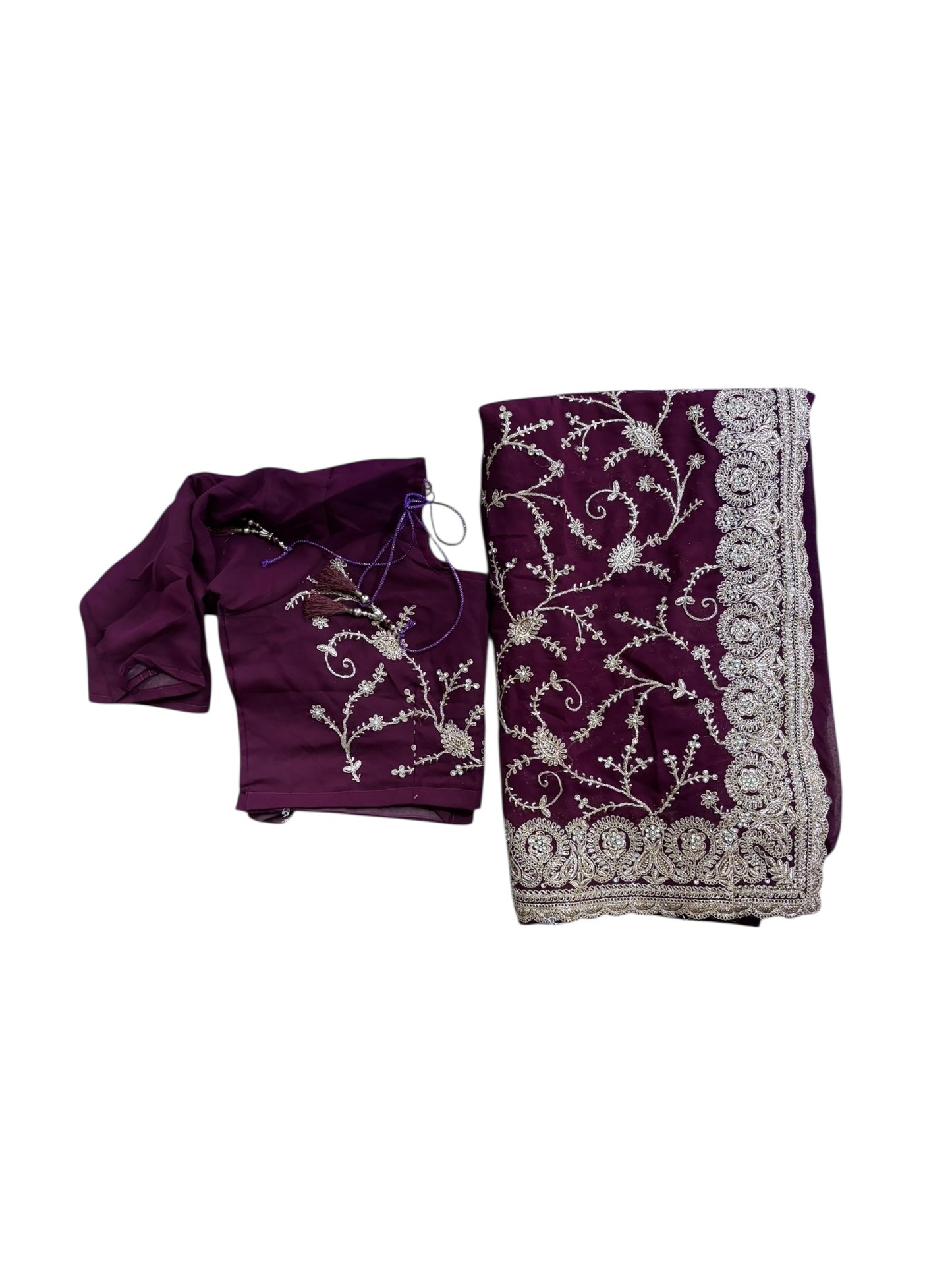 Traditional Designer Saree with Ready Blouse– Ethnic Wear for Women- 300 - Saree Ghor Charlotte