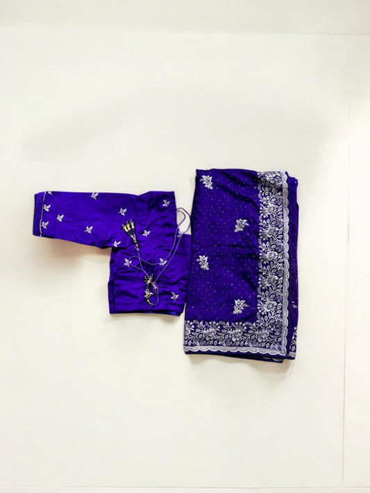 Traditional Designer Saree with Ready Blouse– Cultural Wear for Women, 302 - Saree Ghor Charlotte