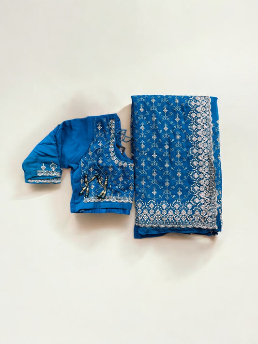 Traditional Designer Saree with Ready Blouse– Cultural Wear for Women, 303 - Saree Ghor Charlotte