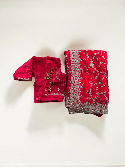 Traditional Designer Saree with Ready Blouse– Cultural Wear for Women, 304 - Saree Ghor Charlotte