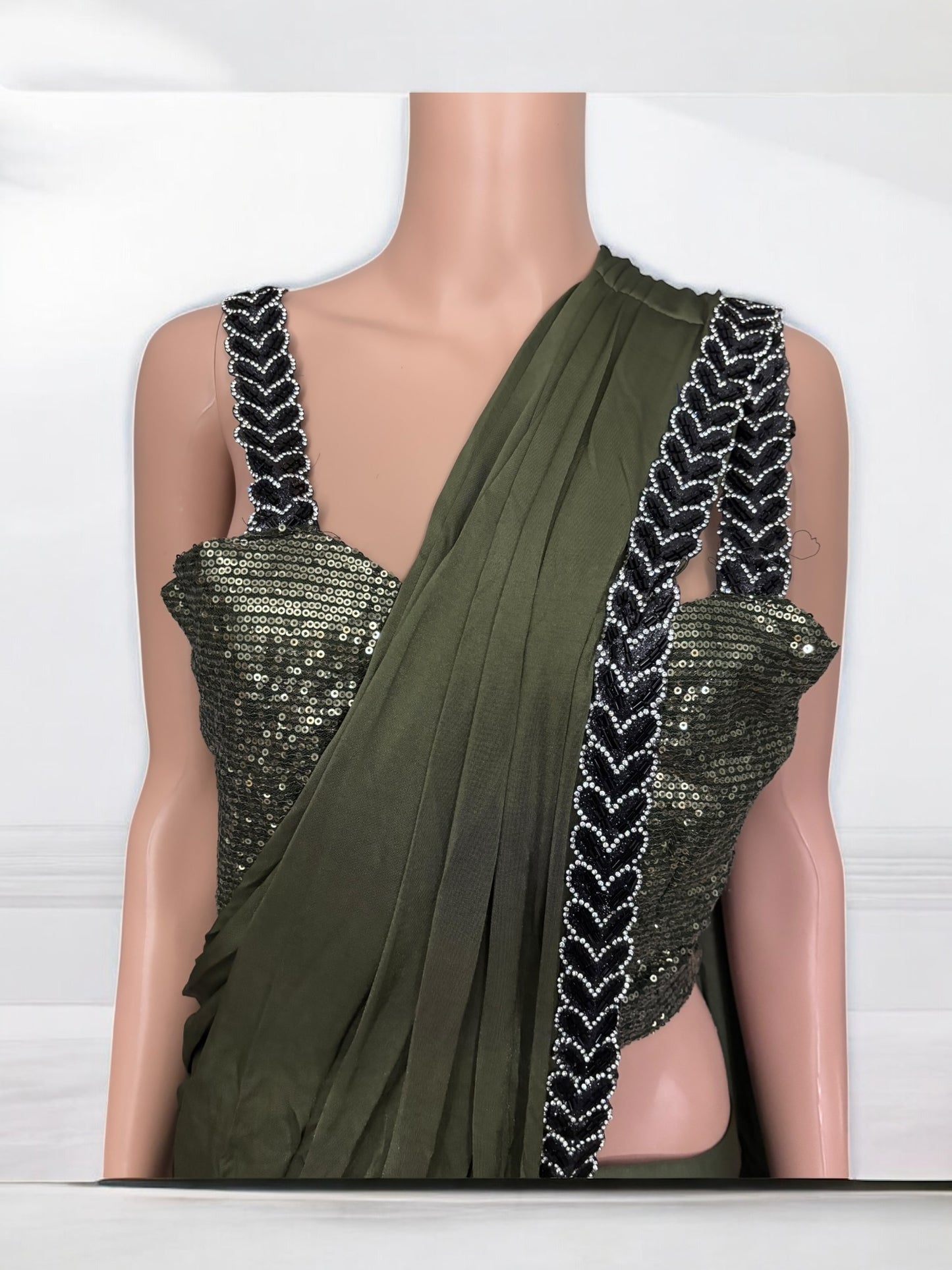 Traditional Ready to Wear Saree with Ready Blouse– Ethnic Wear for Women-J4 - Saree Ghor Charlotte