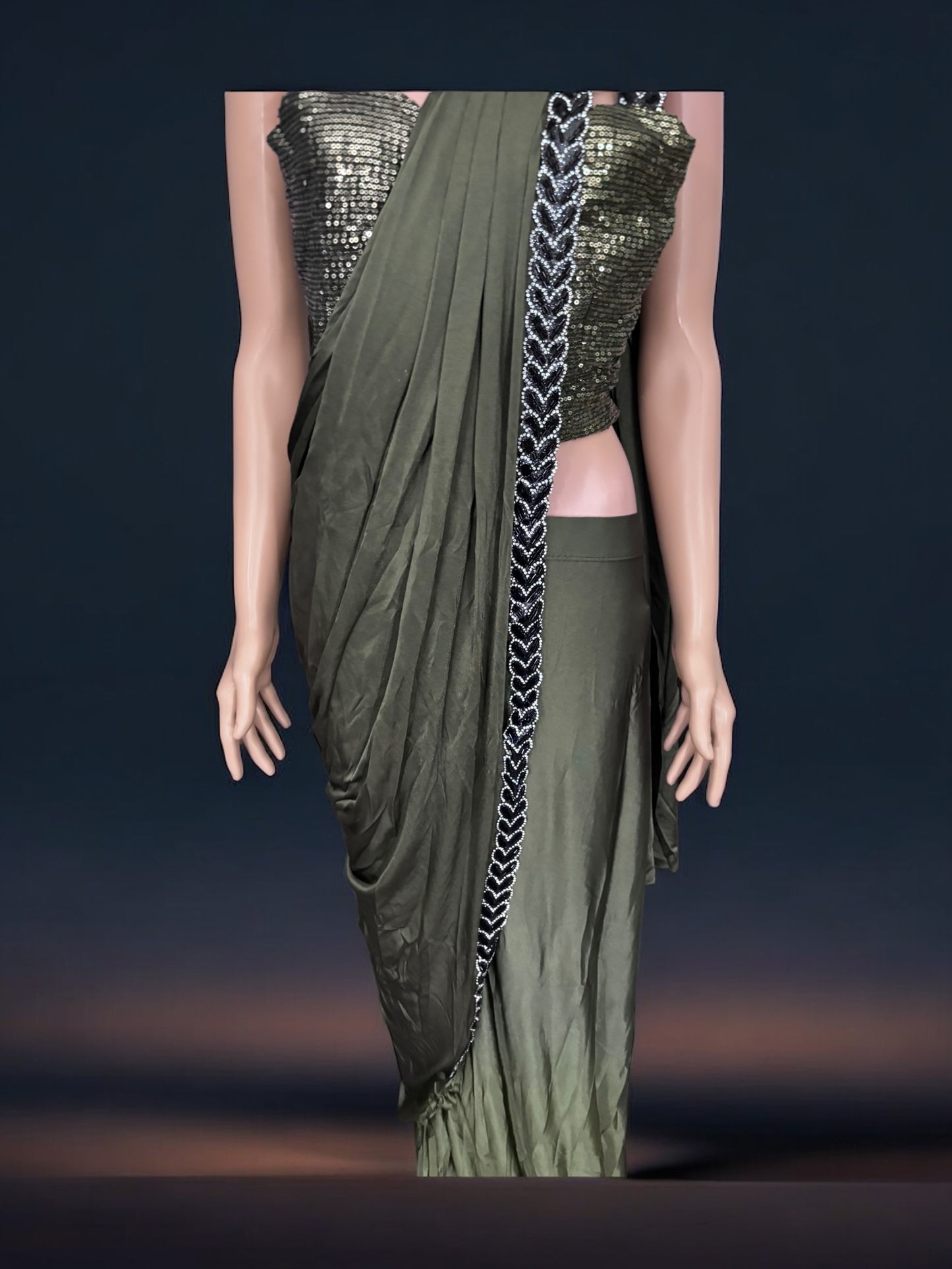 Traditional Ready to Wear Saree with Ready Blouse– Ethnic Wear for Women-J4 - Saree Ghor Charlotte