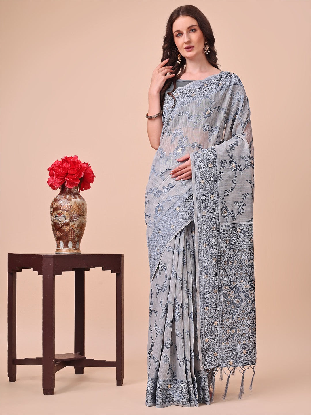Traditional Saree – Ethnic Wear for Women- Ju02 - Saree Ghor Charlotte