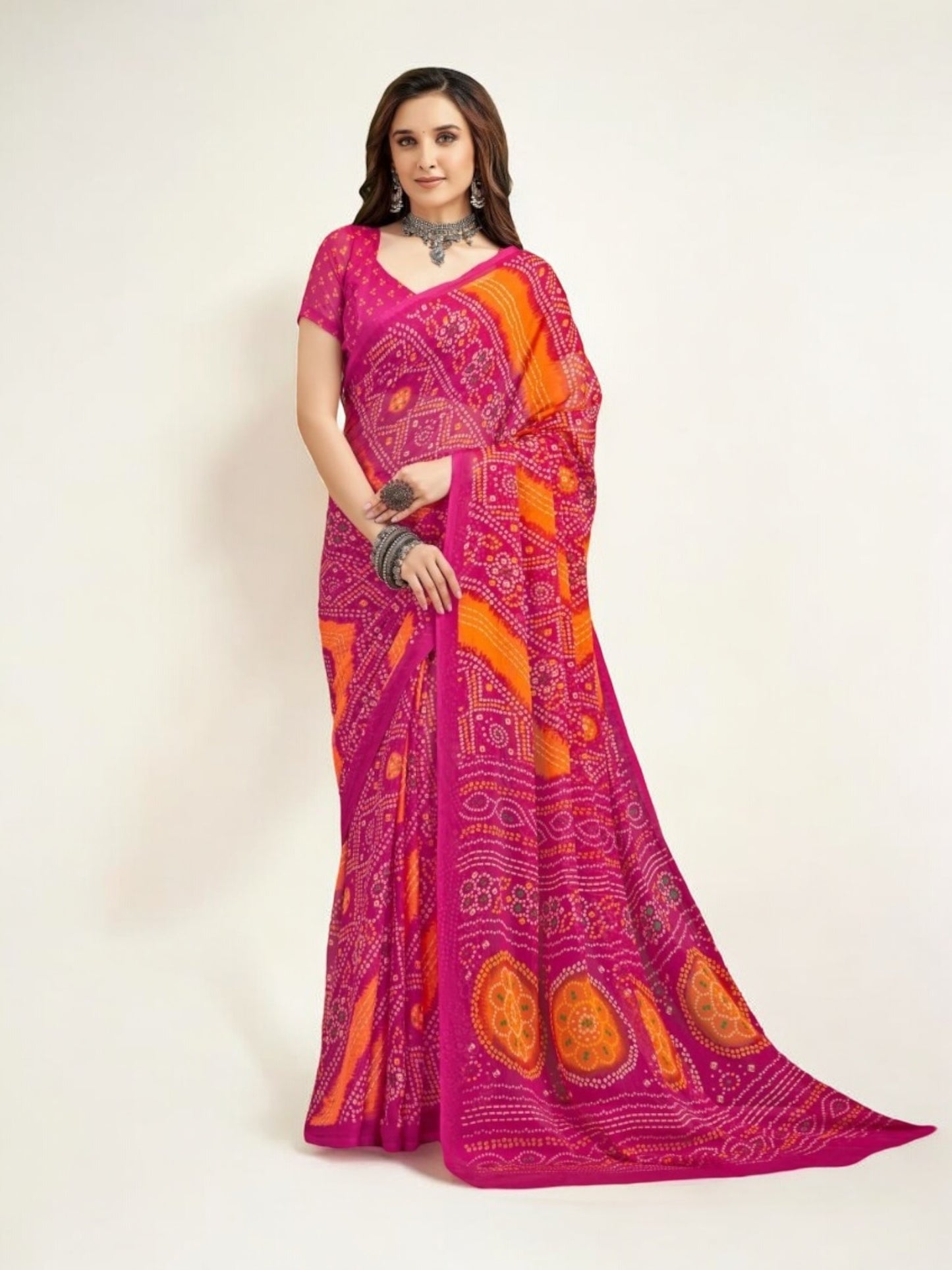 Traditional Saree – Ethnic Wear for Women- Ju04 - Saree Ghor Charlotte