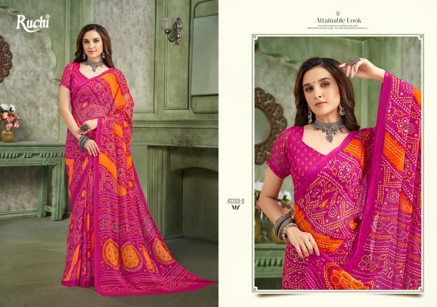 Traditional Saree – Ethnic Wear for Women- Ju04 - Saree Ghor Charlotte