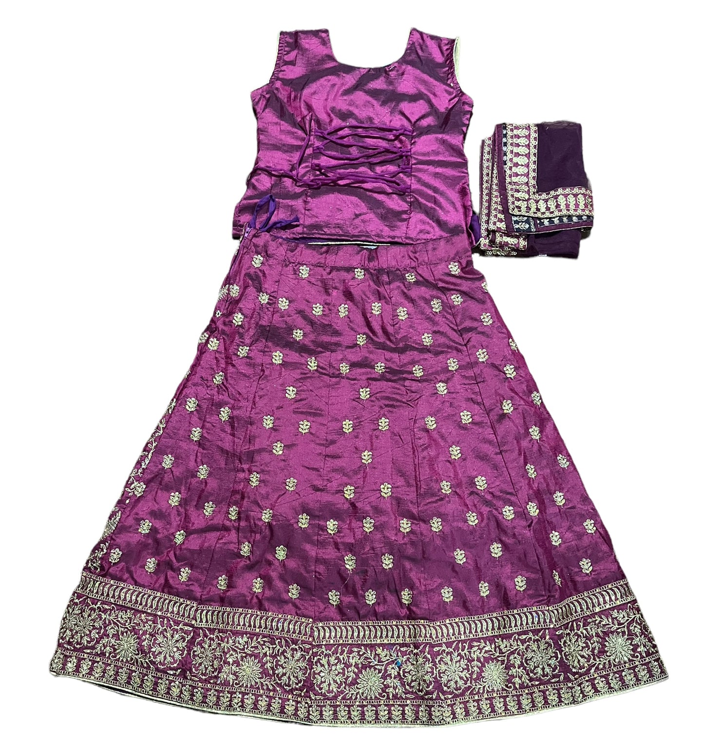 Traditional Girls Lehenga Choli Set, Cultural Wear for Kids,024 - Saree Ghor Charlotte