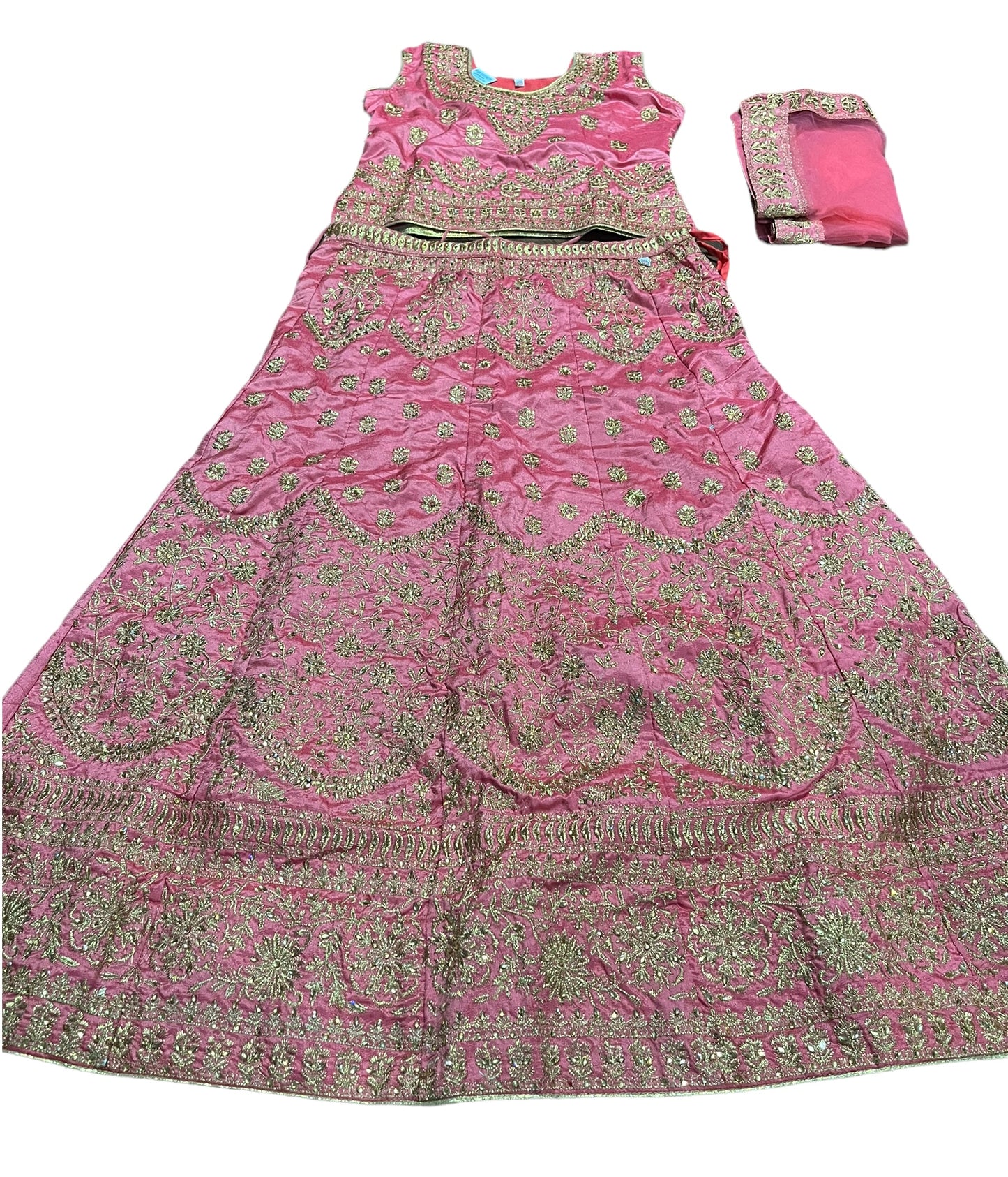 Traditional Girls Lehenga Choli Set – Ethnic Wear for Kids-025 - Saree Ghor Charlotte