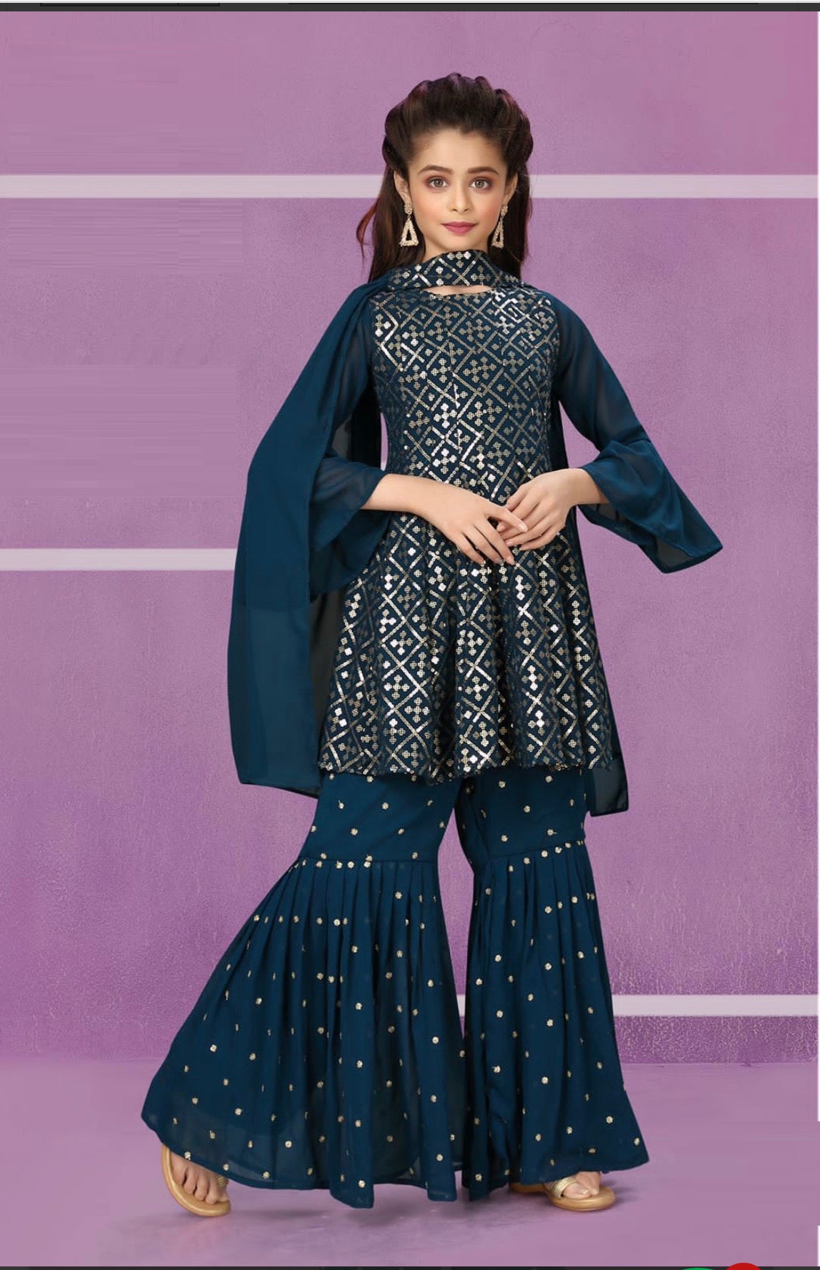 Traditional Designer Festive Wear Heavy Georgette Salwar kameez Suit for Girls - Saree Ghor Charlotte