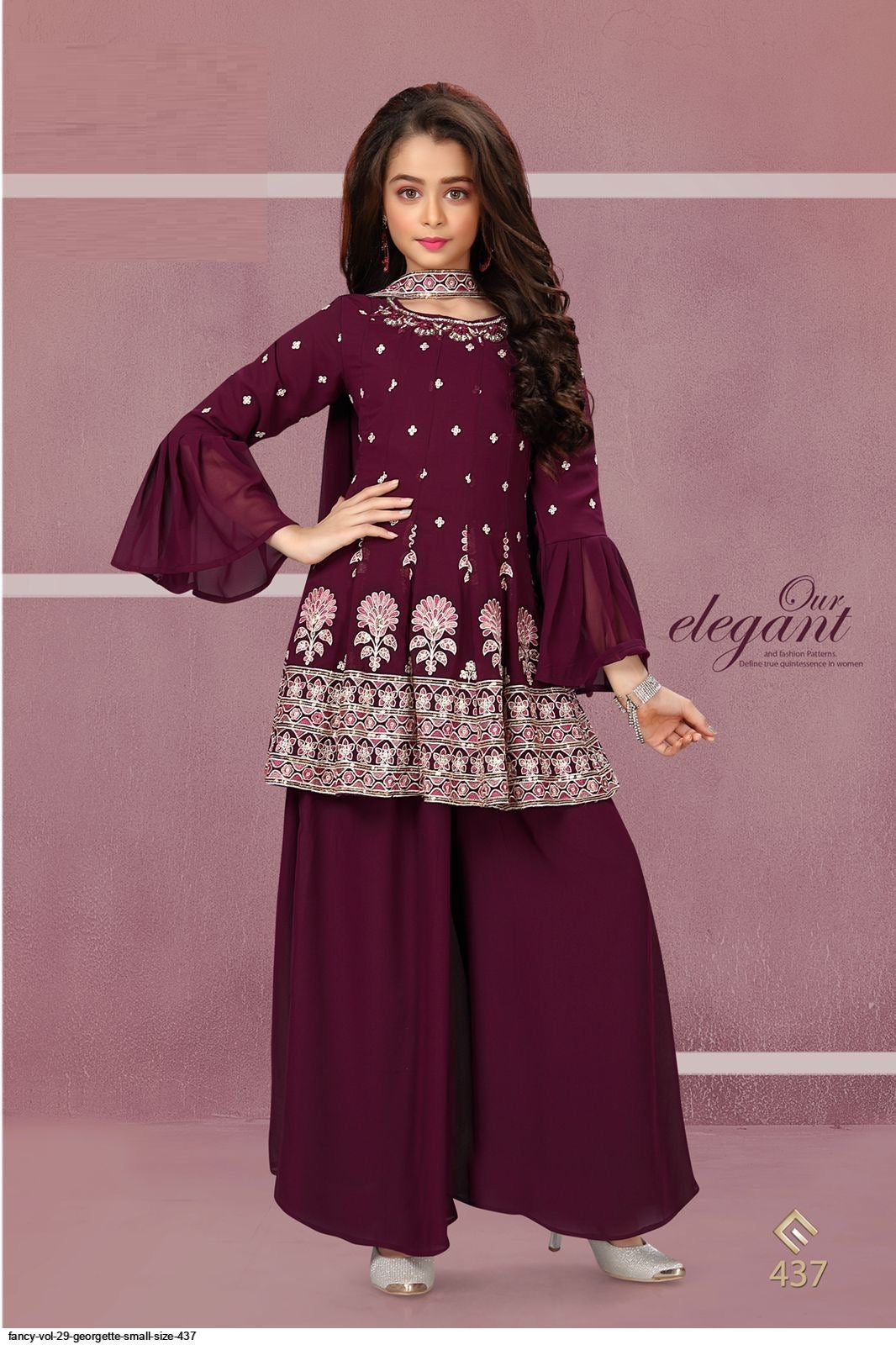 Traditional Fancy Georgette Salwar kameez for Girls - Saree Ghor Charlotte