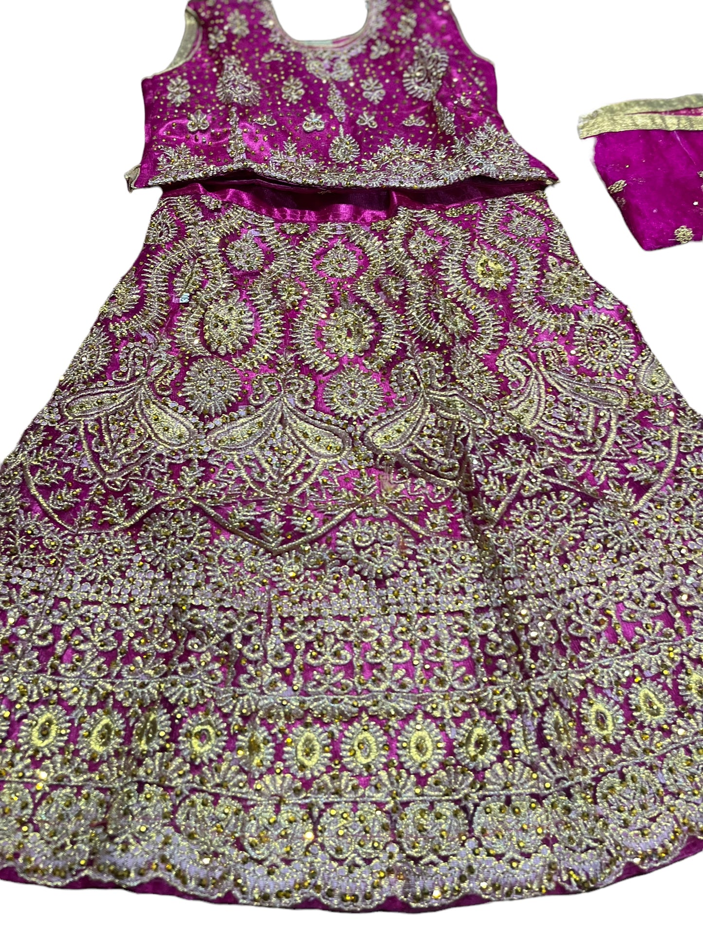 Traditional Girls Lehenga Choli Set – Ethnic Wear for Kids-010 - Saree Ghor Charlotte