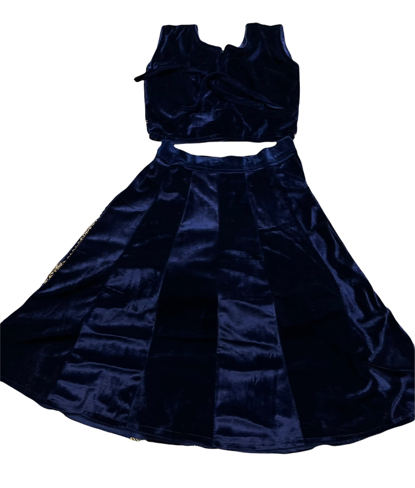 Sparkling Splendor: Girls' Lehenga with Dupatta - Saree Ghor Charlotte