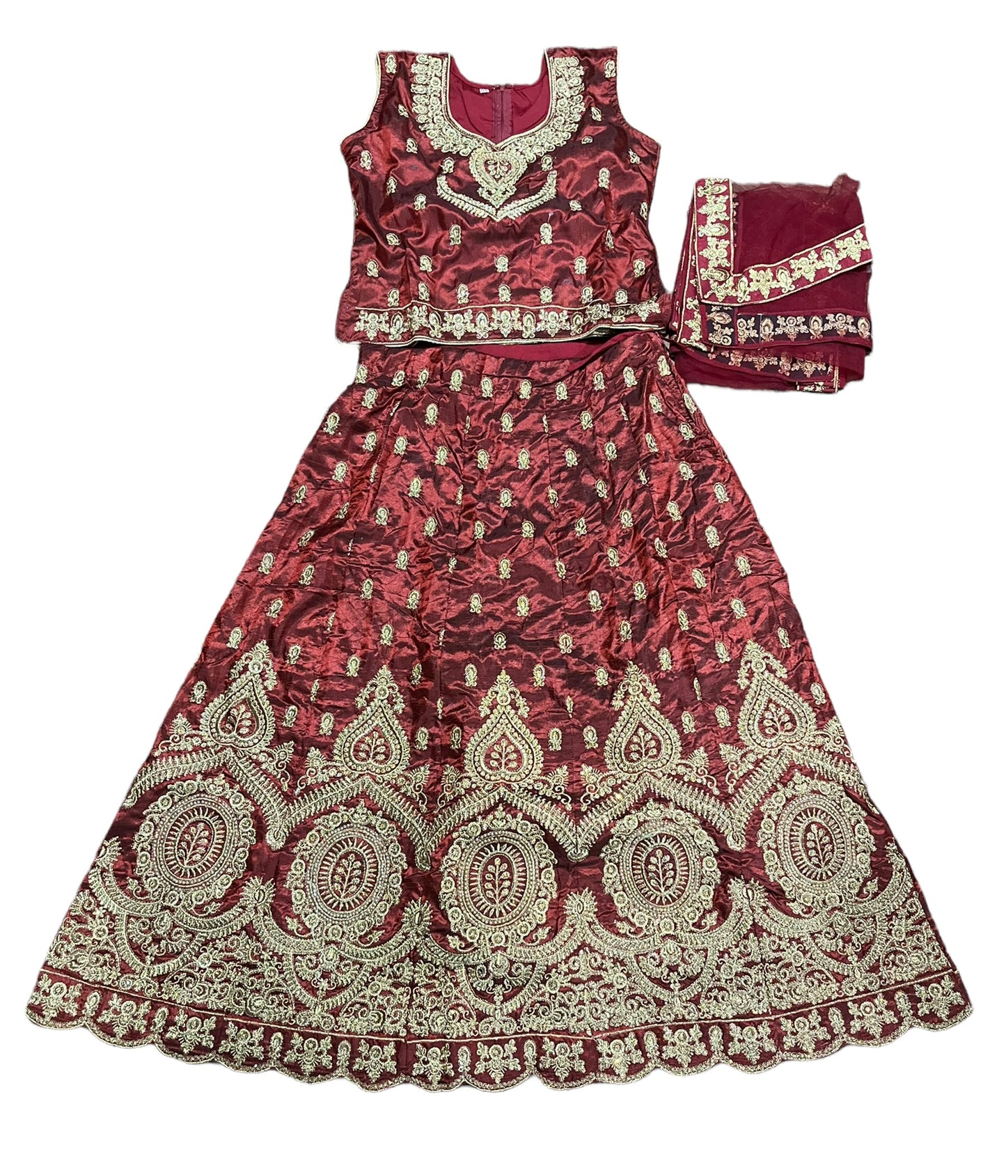 Traditional Girls Lehenga Choli Set – Ethnic Wear for Kids-023 - Saree Ghor Charlotte