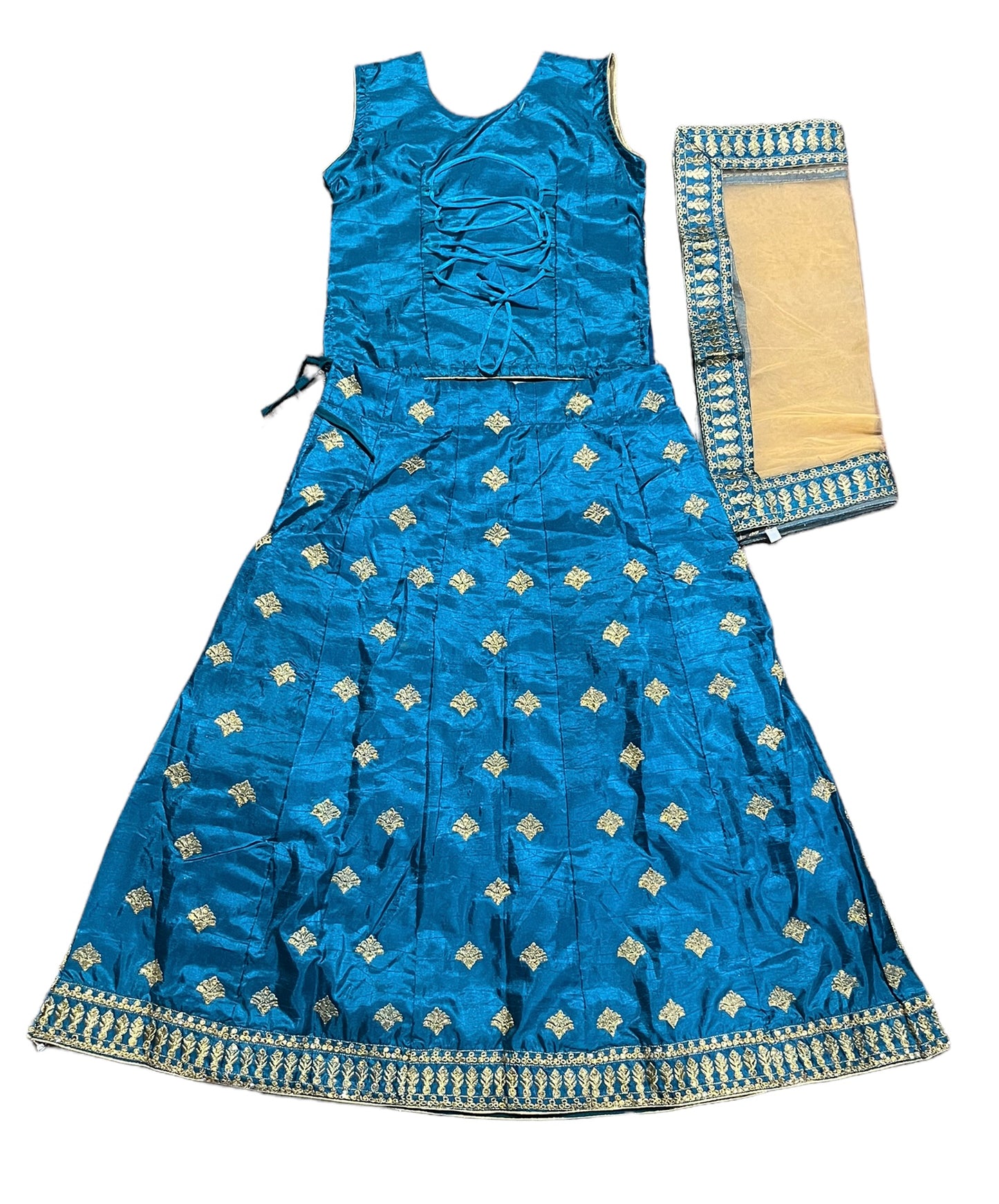 Traditional Girls Lehenga Choli Set – Ethnic Wear for Kids-026 - Saree Ghor Charlotte