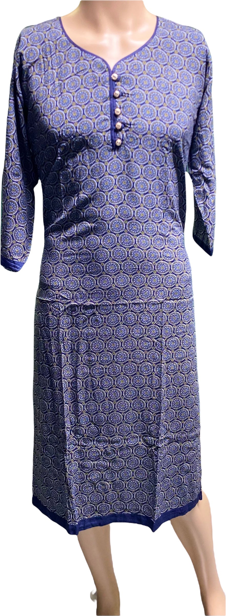 Daily Wear Traditional Linen Long Sleeve Salwar Kameez-Ethnic Wear for Women 06 - Saree Ghor Charlotte