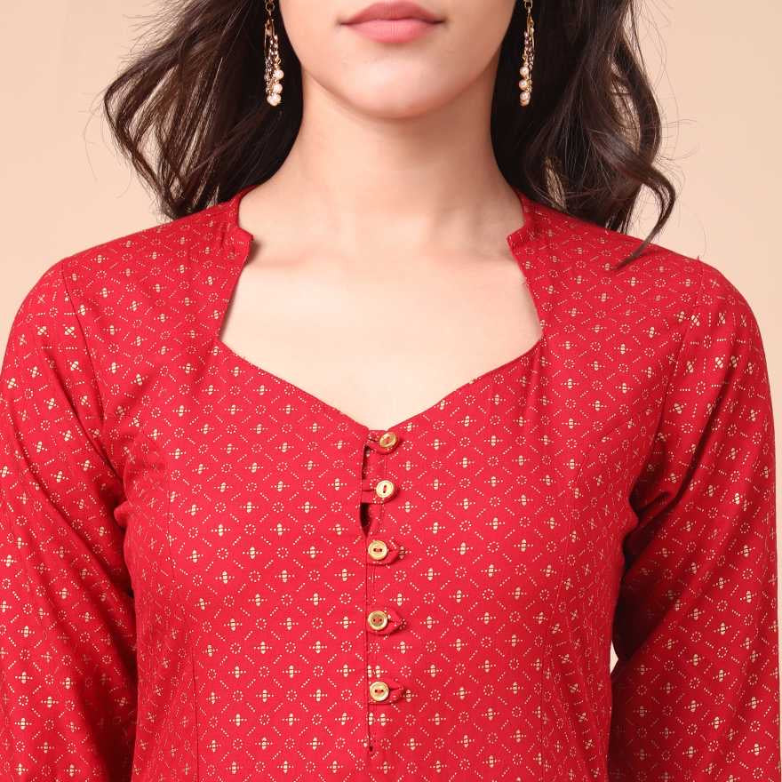 Traditional Designer Wear Kurti with Pant and Dupatta Set - 9903-Ethnic Wear for Women - Saree Ghor Charlotte