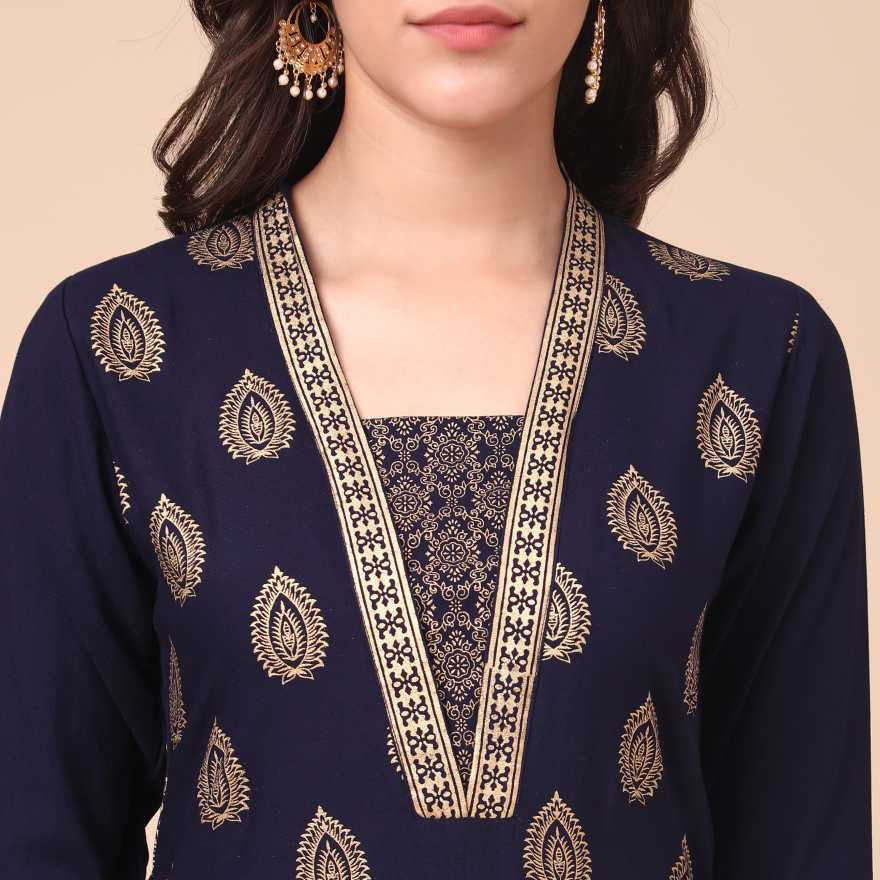 Traditional Designer Wear Kurti with Pant and Dupatta Set - 9904-Ethnic Wear for Women - Saree Ghor Charlotte