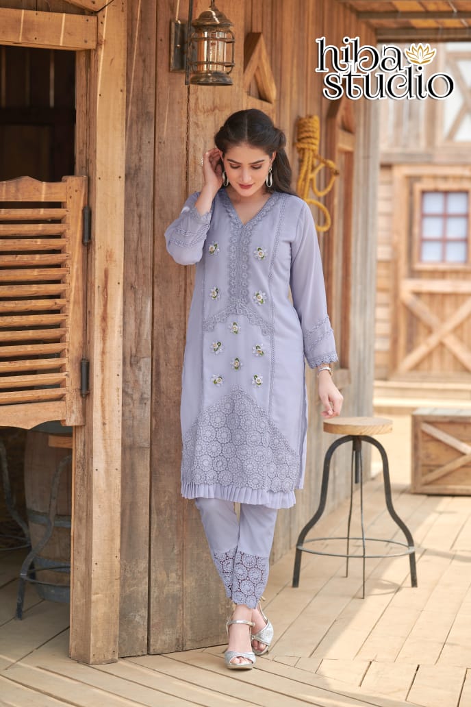 Traditional Party Wear Kurti Set for a Glamorous Affair -Ethnic Wear for Women - Saree Ghor Charlotte