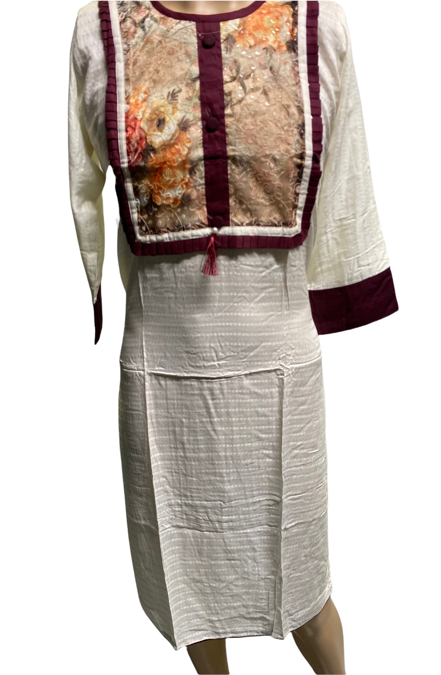 Traditional Cotton Long Sleeve Salwar Kameez -Ethnic Wear for Women - Saree Ghor Charlotte