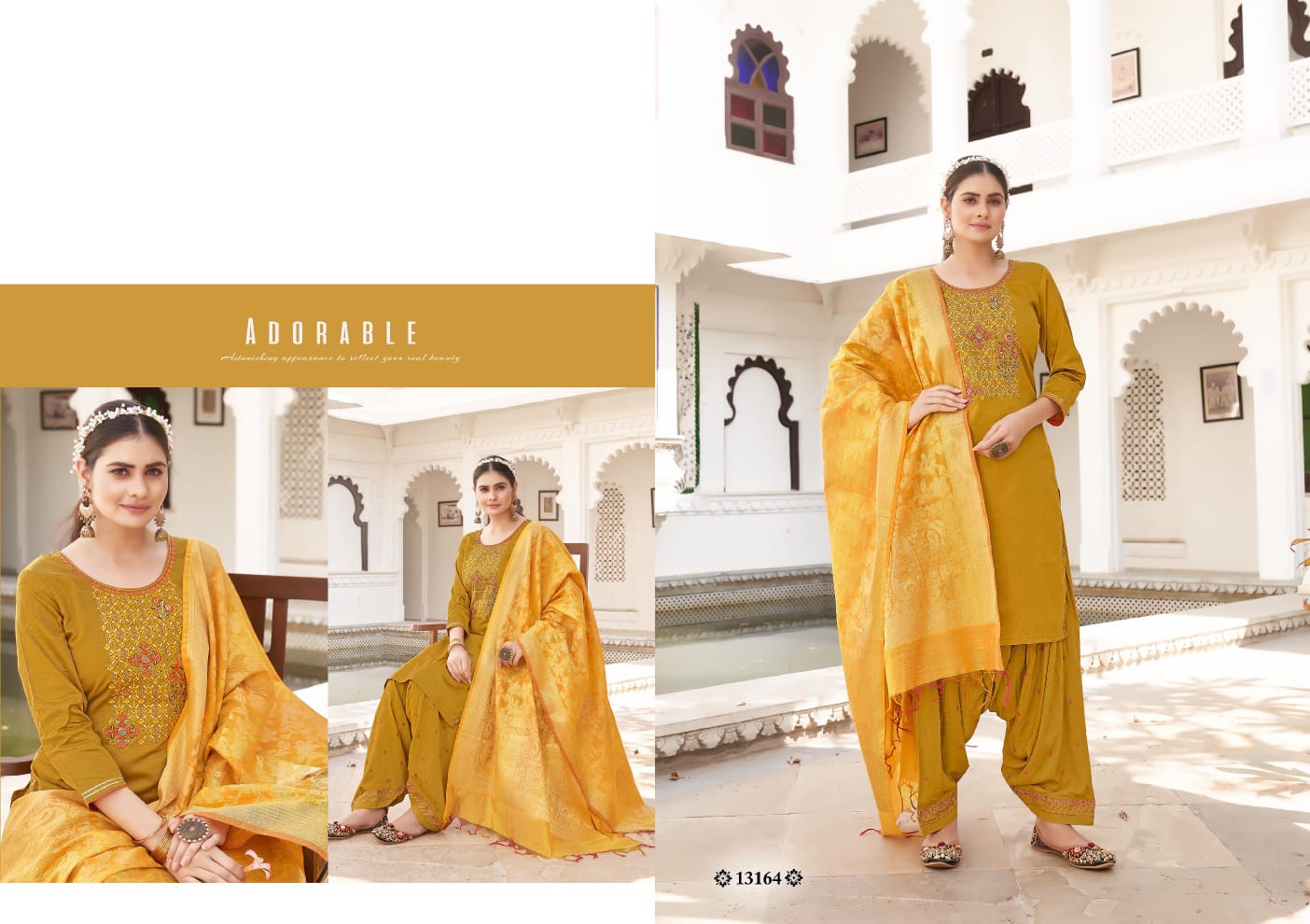 Traditional Silk Salwar Suit- Ethnic Wear for Women - Saree Ghor Charlotte