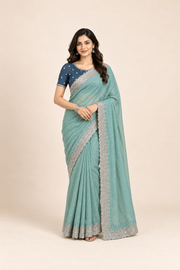 Traditional Wear Saree with Unstitched Blouse, Cultural Wear for Women