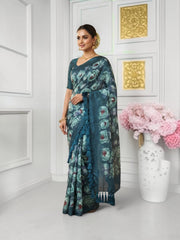 Traditional Saree by Saree Ghor Charlotte, vibrant cultural wear for women, featuring intricate patterns and elegant drape.