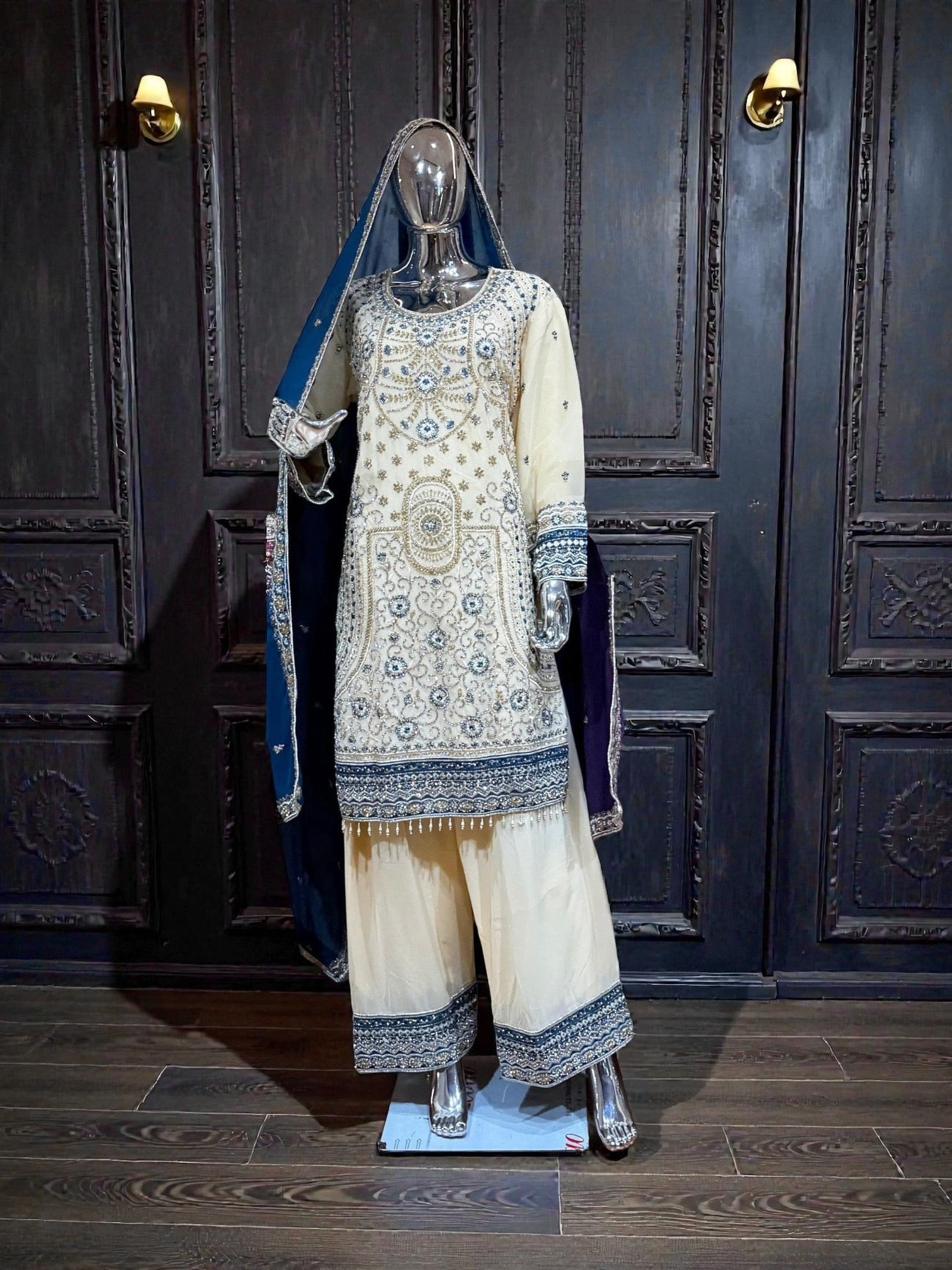 Traditional Saree Ghor Charlotte women's salwar kameez with intricate embroidery and vibrant colors, perfect for cultural wear.